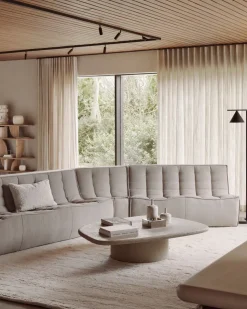 N701 Soffa Hörn | Tyg ECO Ecru