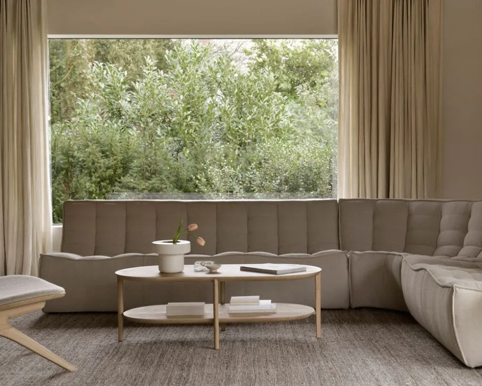 N701 Soffa Hörn | Tyg ECO Ecru
