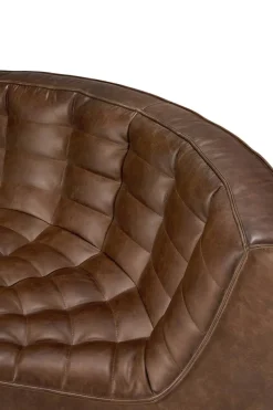 N701 Soffa 90° Runt Hörn | Läder Chestnut