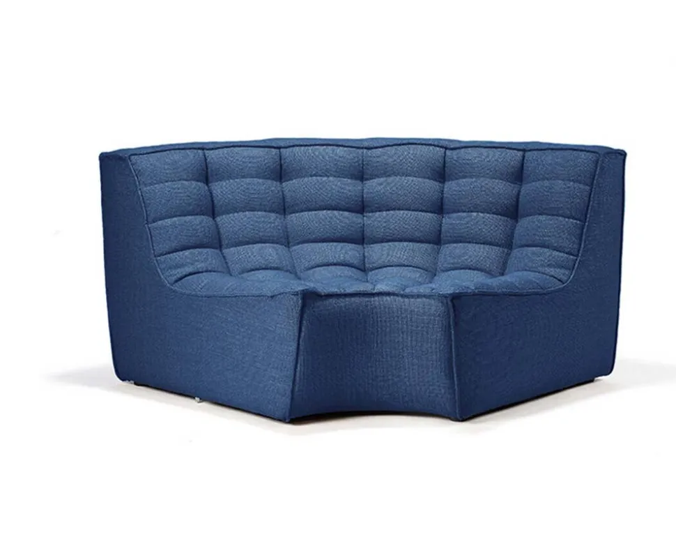 N701 Soffa 90° Runt Hörn | Tyg Blue