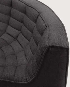 N701 Soffa 90° Runt Hörn | Tyg Dark Grey