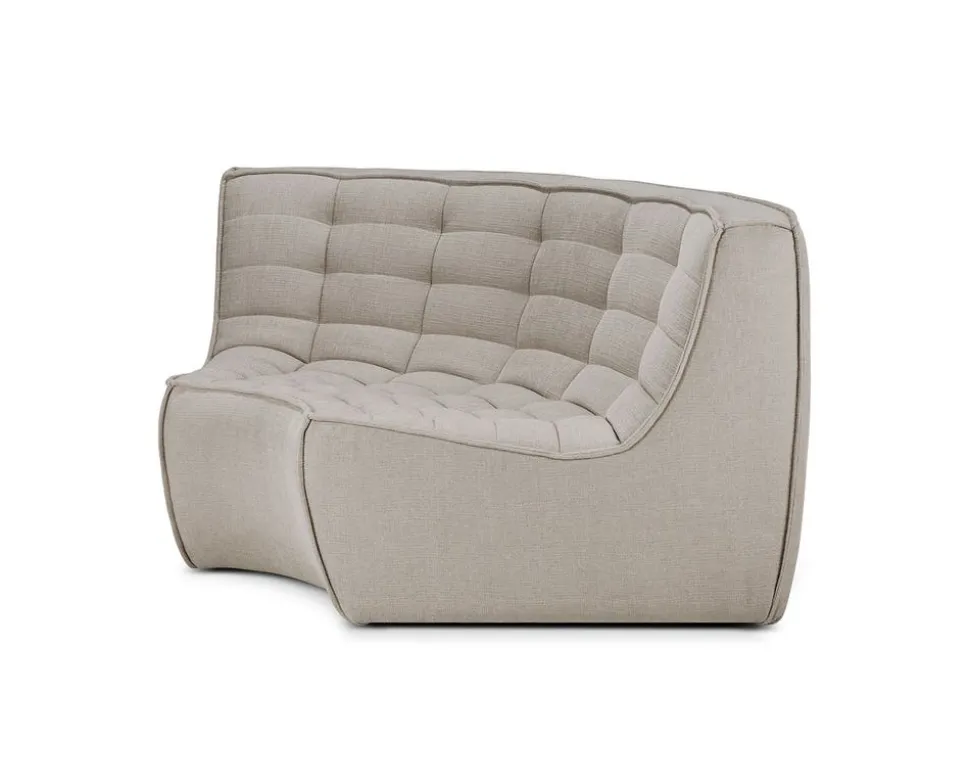 N701 Soffa 90° Runt Hörn | Tyg ECO Ecru