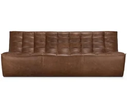 N701 Soffa 3-sits | Läder Chestnut