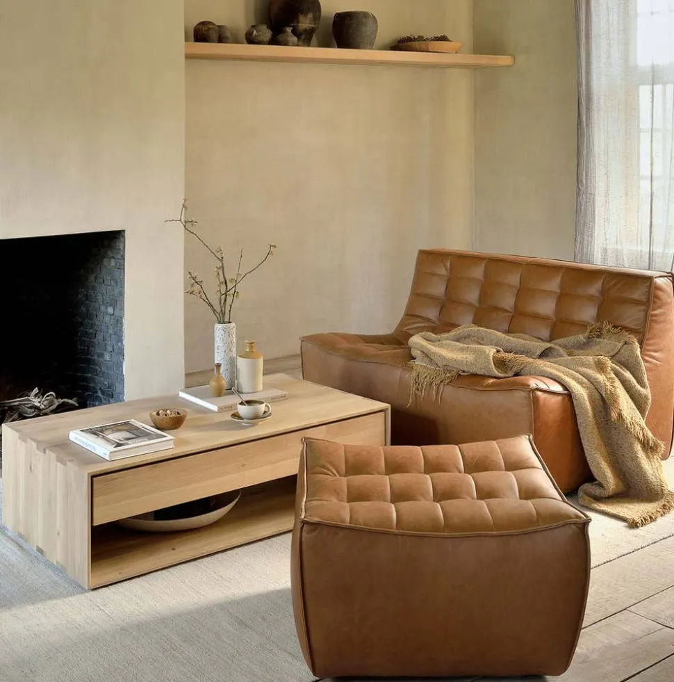 N701 Soffa 2-sits | Läder Old Saddle