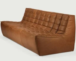 N701 Soffa 3-sits | Läder Old Saddle
