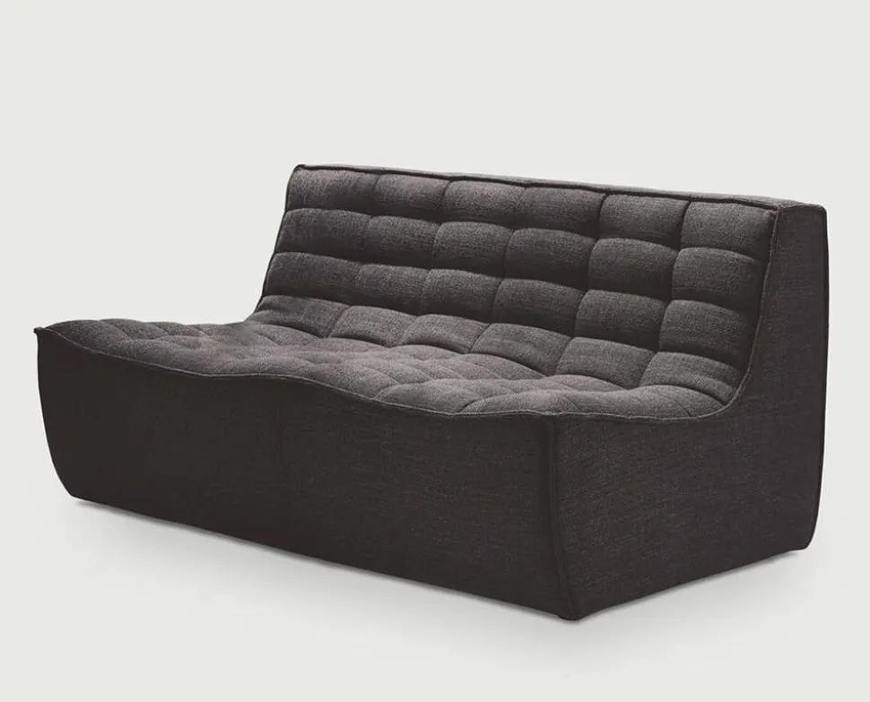 N701 Soffa 2-sits | Tyg Dark Grey