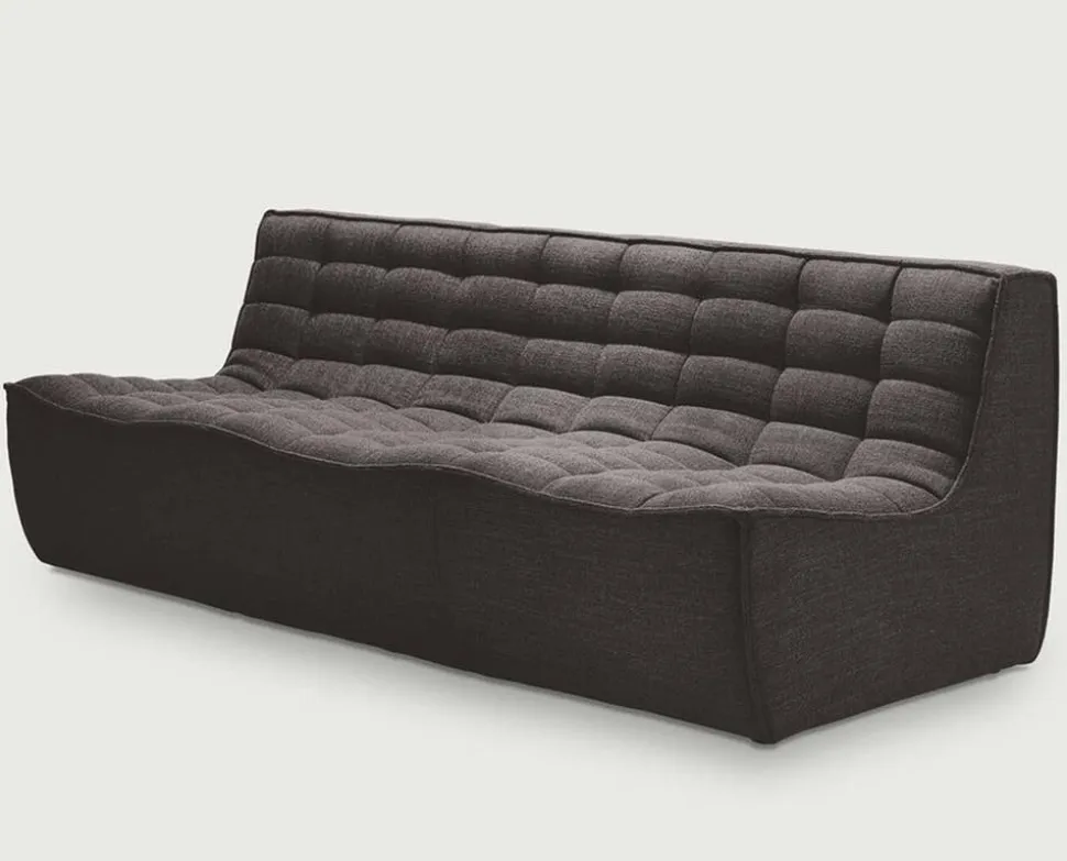 N701 Soffa 3-sits | Tyg Dark Grey