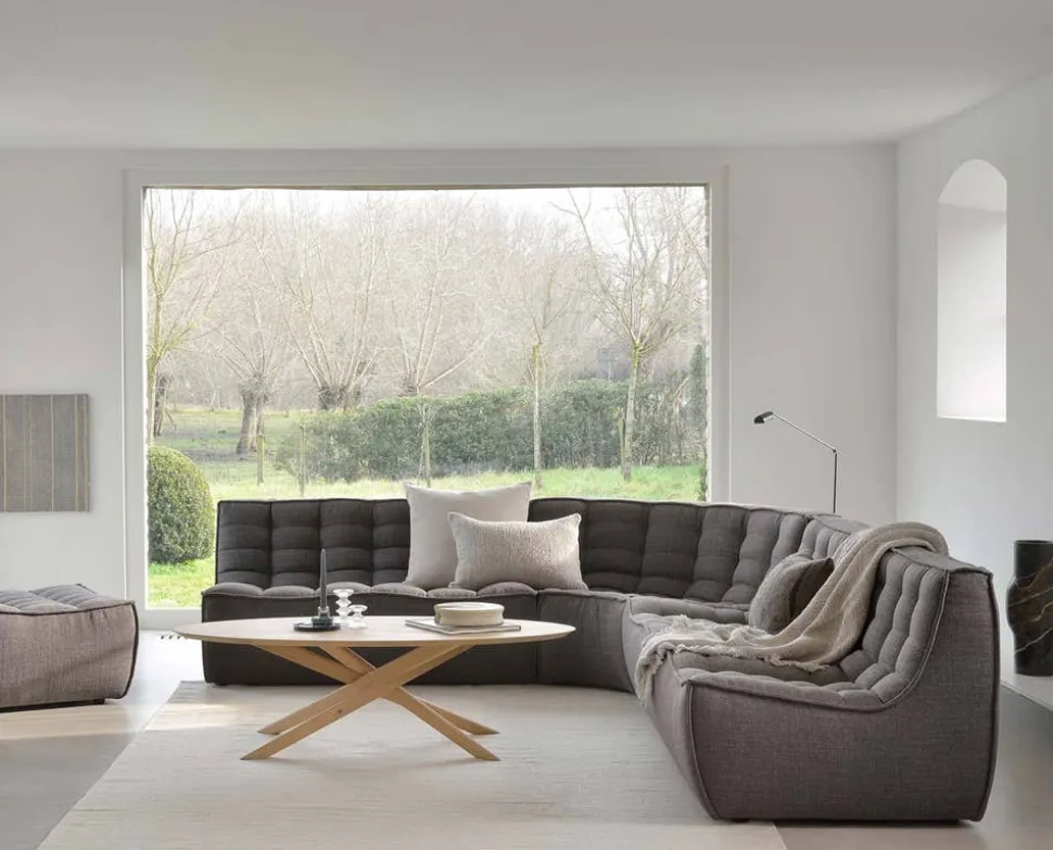 N701 Soffa 3-sits | Tyg Dark Grey