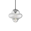 Nutty Taklampa | Clear/ Chrome