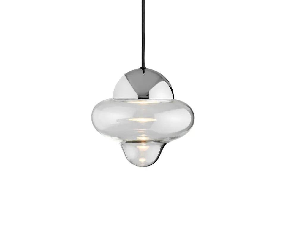 Nutty Taklampa | Clear/ Chrome