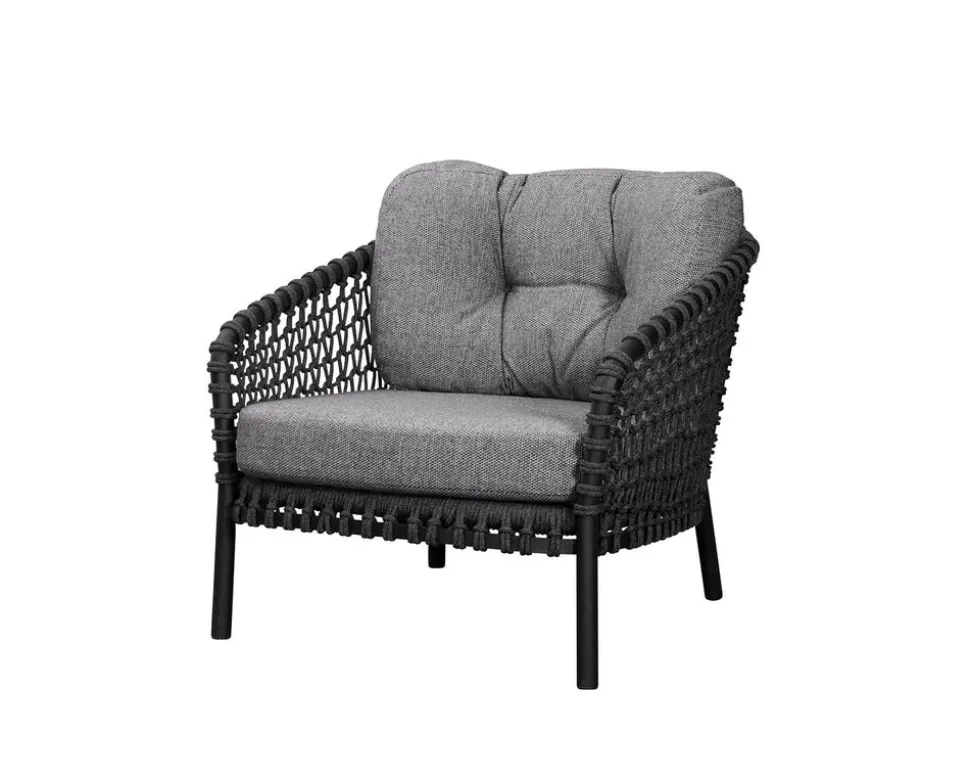 Ocean Large Loungefåtölj | Dark Grey