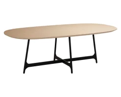 Ooid Matbord Ovalt | Vitpigmenterad Ek