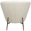 Orbit Loungestol | Dove RPES Bouclé | Antik mässing