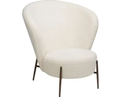 Orbit Loungestol | Dove RPES Bouclé | Antik mässing