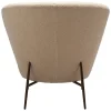 Orbit Loungestol | Frosted Almond | Antik mässing