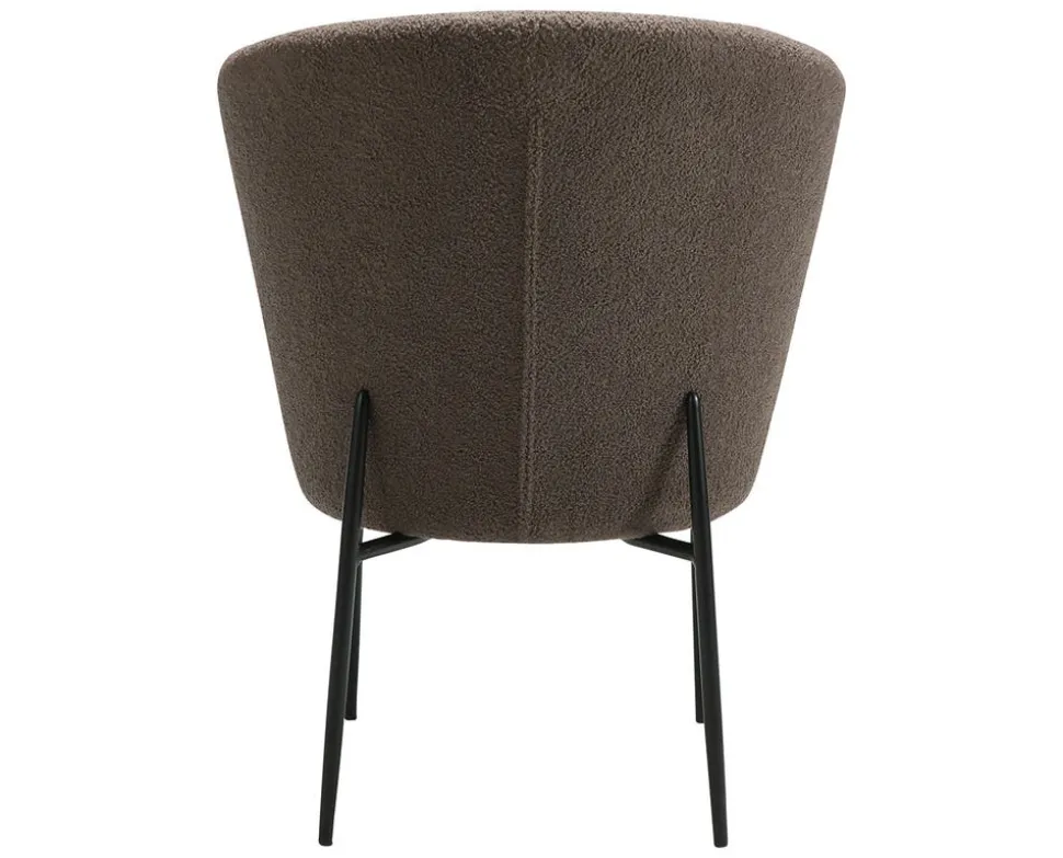 Orbit Stol | Major Brown RPES Bouclé | Svart