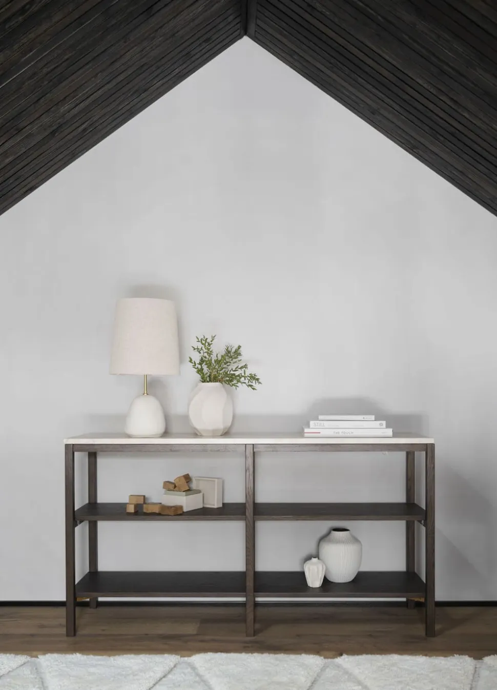 Orwel Avlastningsbord H75 | Brunlackad Ek