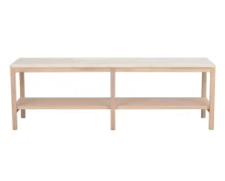 Orwel Avlastningsbord H45 | Vitpigmenterad Ek