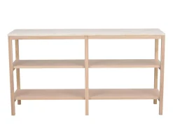 Orwel Avlastningsbord H75 | Vitpigmenterad Ek