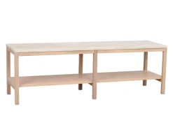 Orwel Avlastningsbord H45 | Vitpigmenterad Ek