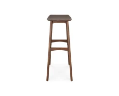 Osso Barpall Hög | Brunlackad Teak