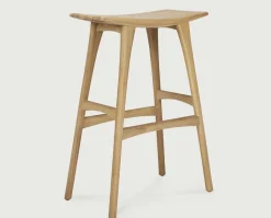 Osso Barpall Hög | Lackad Ek