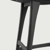 Osso Barpall Hög | Svartlackad Ek