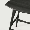 Osso Barpall Låg | Svartlackad Ek