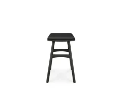 Osso Pall | Svartlackad Ek | Svart Läder