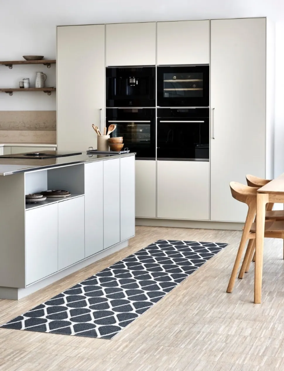 Otis gångmatta Mustard | Vanilla 70x140