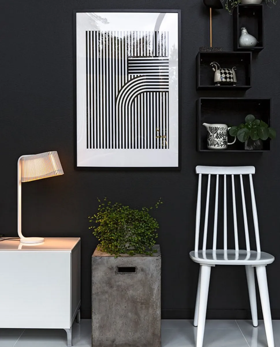Owalo 7020 bordlampa Valnöt