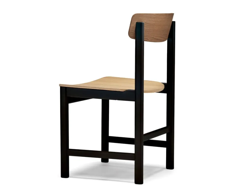 Pal Stol | Svart 52, Naturoljad Ek