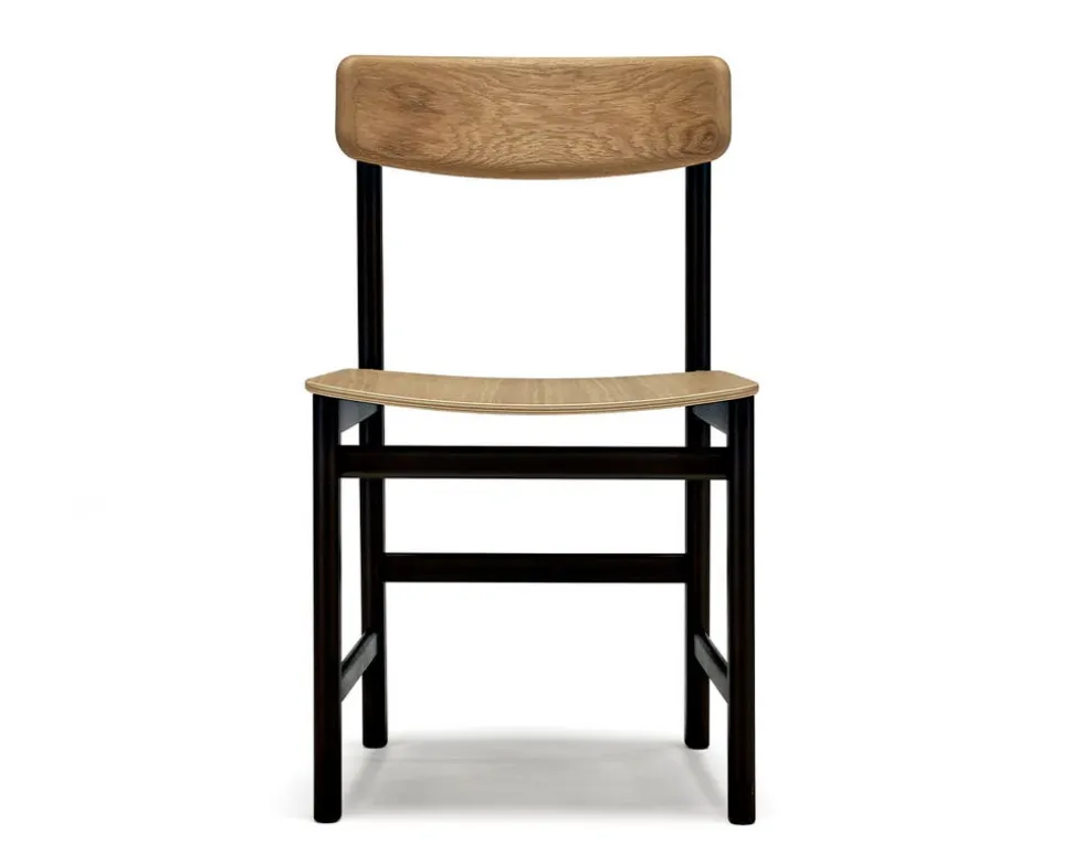 Pal Stol | Svart 52, Naturoljad Ek