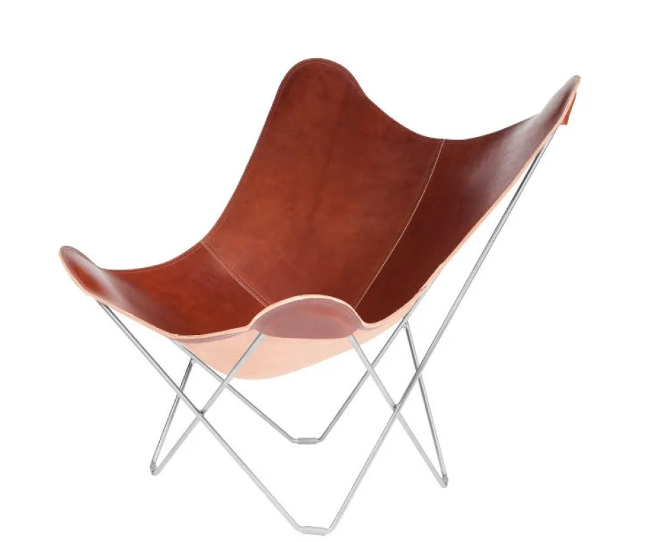 Pampa Mariposa Fåtölj Oak / Chrome