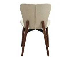 Paragon Stol | Frosted Almond Bouclé | Valnöt