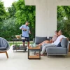 Peacock Loungefåtölj Teak | Dark Green Mix