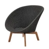 Peacock Loungefåtölj Teak | Dark Grey