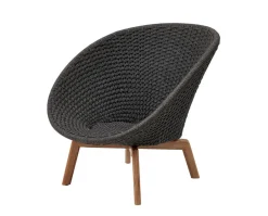 Peacock Loungefåtölj Teak | Dark Grey