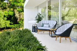 Peacock Loungefåtölj Teak | Dark Grey