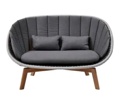 Peacock 2-sits Soffa | Grey/ Light Grey