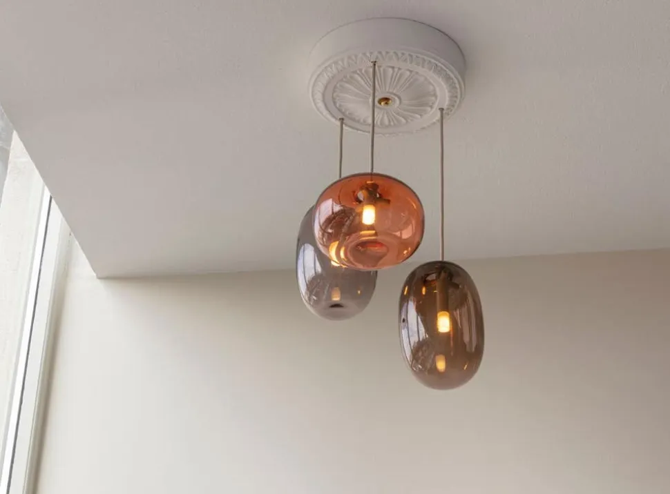 Pebble Taklampa Knubbig | Varmgrå