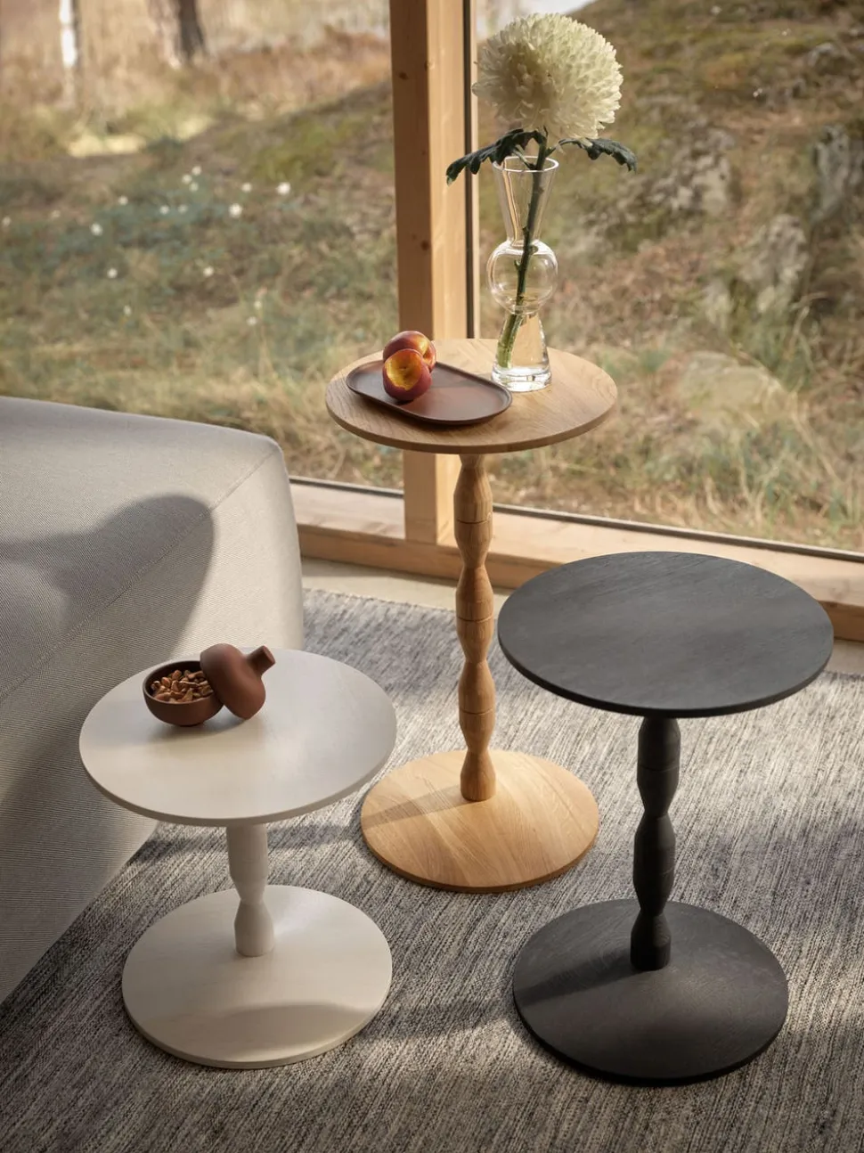 Pedestal Sidobord | Ek