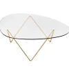 Pedrera Coffee Table Brass Semi Matt