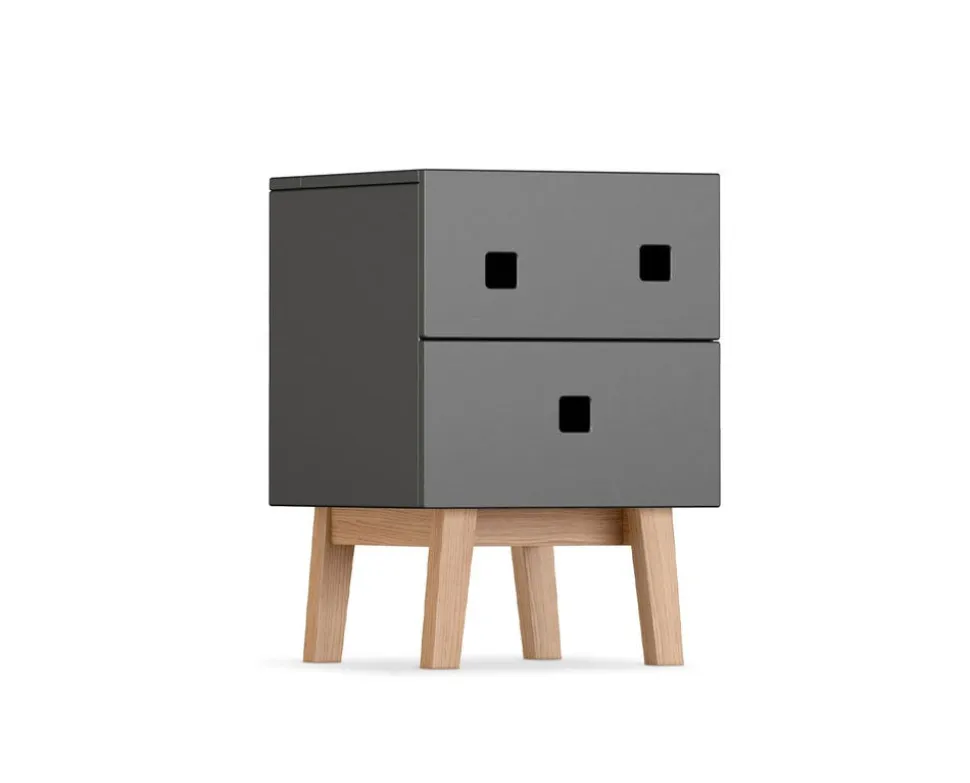 Peep S1 Sängbord | Grå/Retro Ek