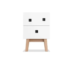 Peep S1 Sängbord | Vit/Retro Ek