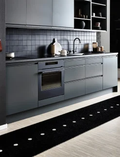 Peg gångmatta Black | Linen 70x140