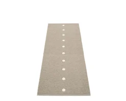 Peg gångmatta Dark Linen | Vanilla 70x140