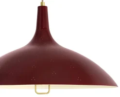 1965 Pendel | Mässing, Röd
