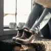 Pia Fårskinnstofflor Chestnut | Storlek 36