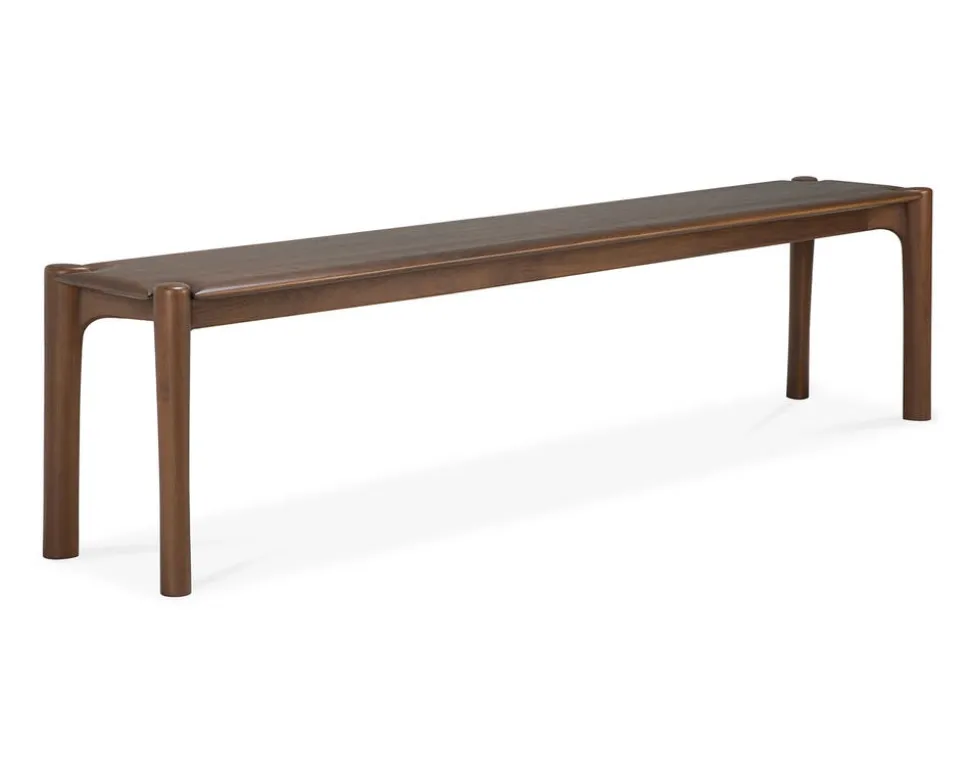 PI Bänk 186 | Brunlackad Teak
